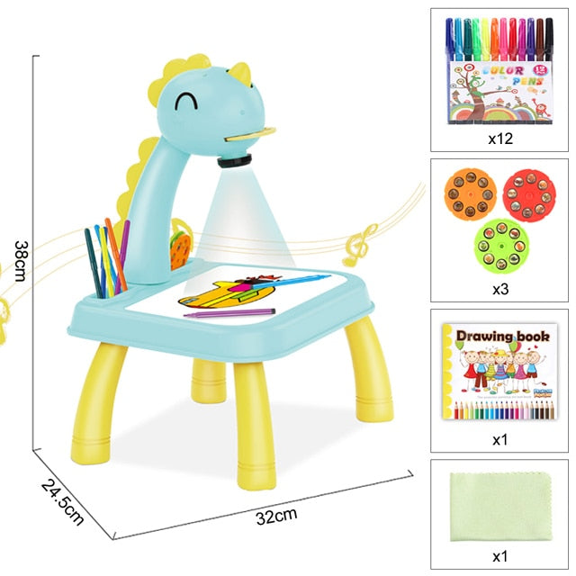 Table lumineux d'apprentissage de peinture pour enfant
