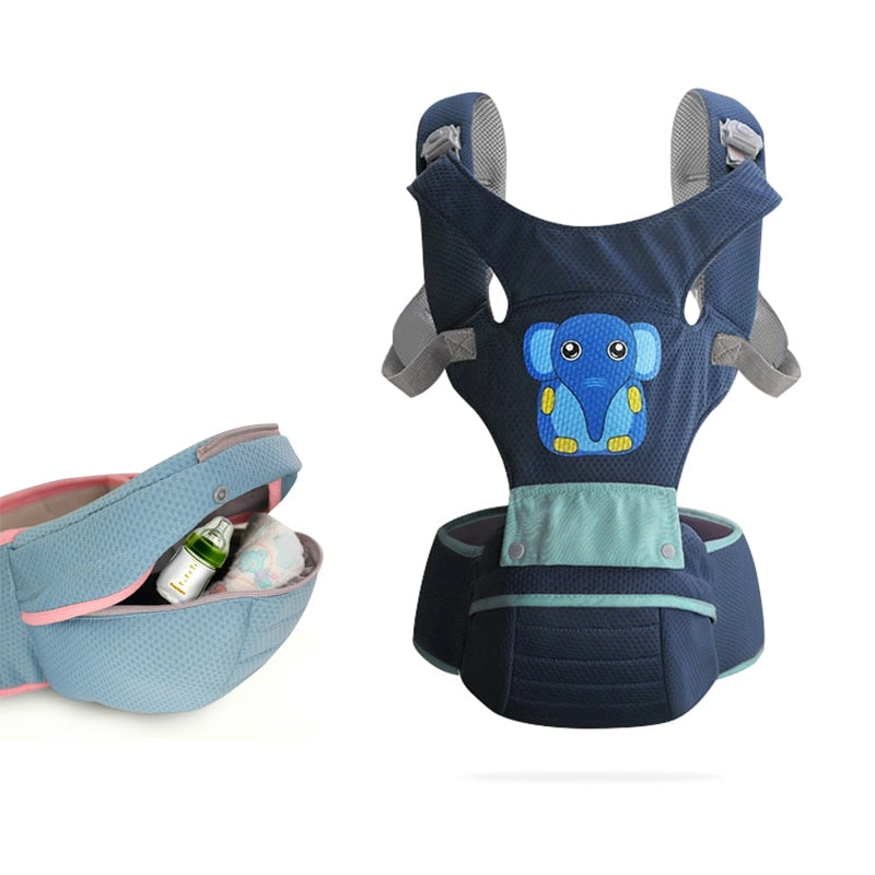 Bébé Deer Porte-bébé ergonomique Porte-bébé + Compartiments de